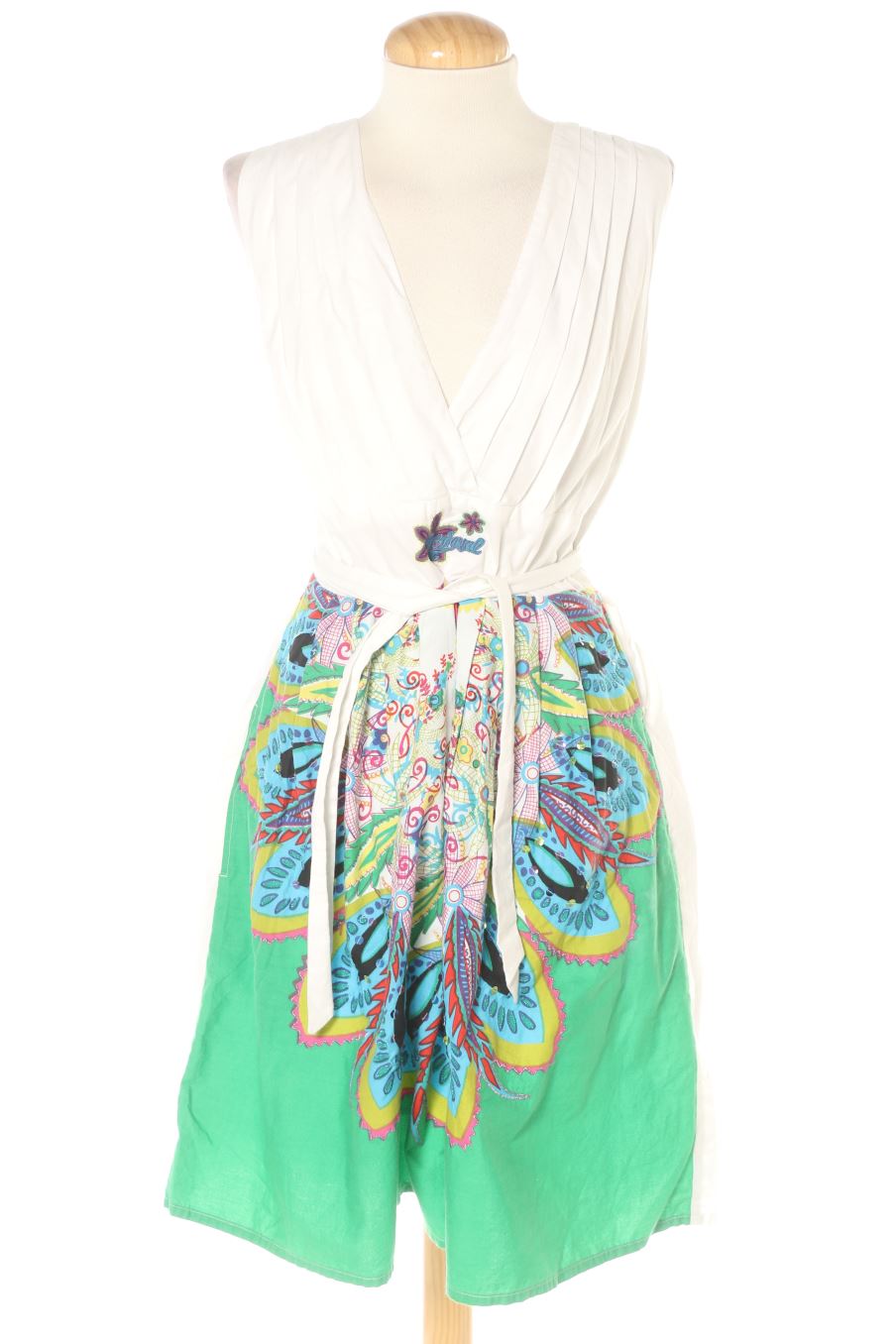 Robe casual Desigual de la taille 42, de couleur blanc
