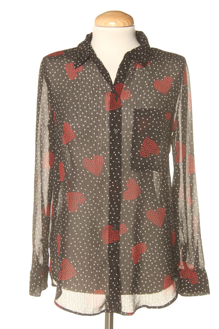 Camicia de Stradivarius de la talla S, de color nero