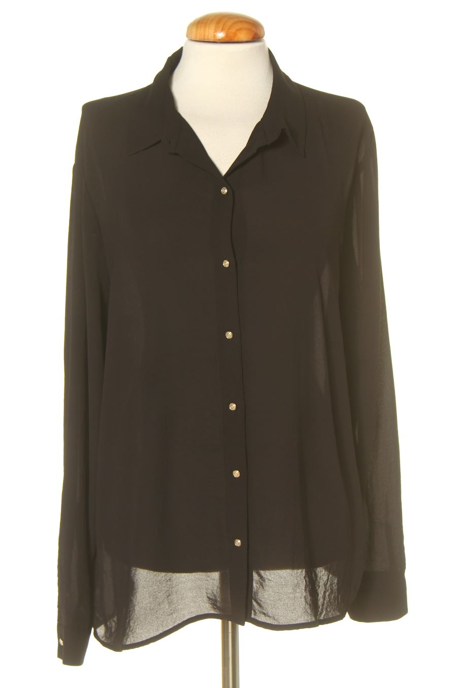 Blouse à manches longues Mango de la taille L, de couleur noir