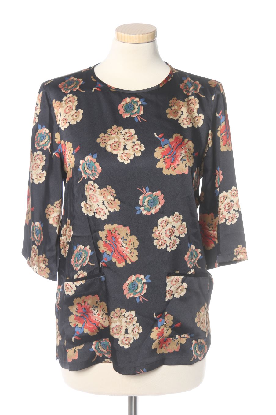 Langärmelige Bluse von Zara Größe S, Farbe Geblümt, für