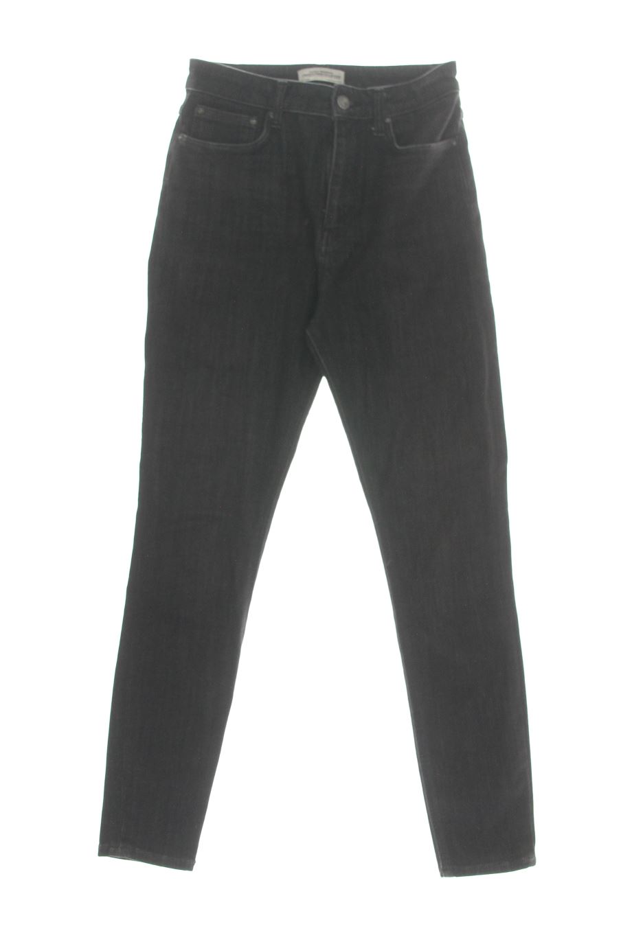 Vaqueros de Zara de la talla 36, de color negro de ropa vaquera