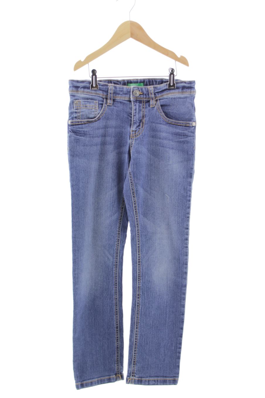 Vaquero de Benetton de la talla 8 años de denim de segunda mano