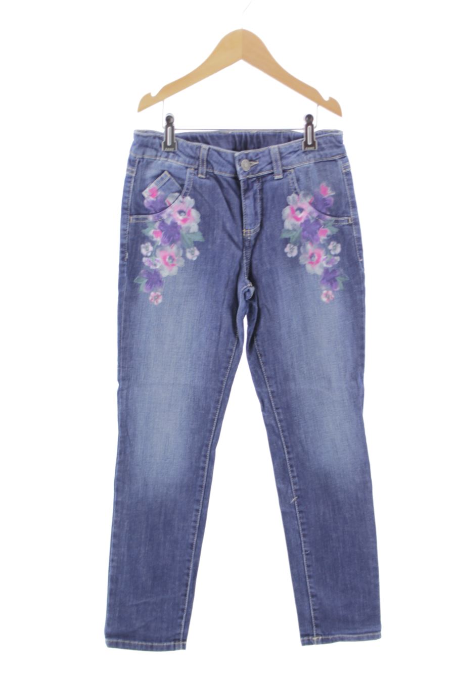 Vaquero de Benetton de la talla 8 años de denim de segunda mano