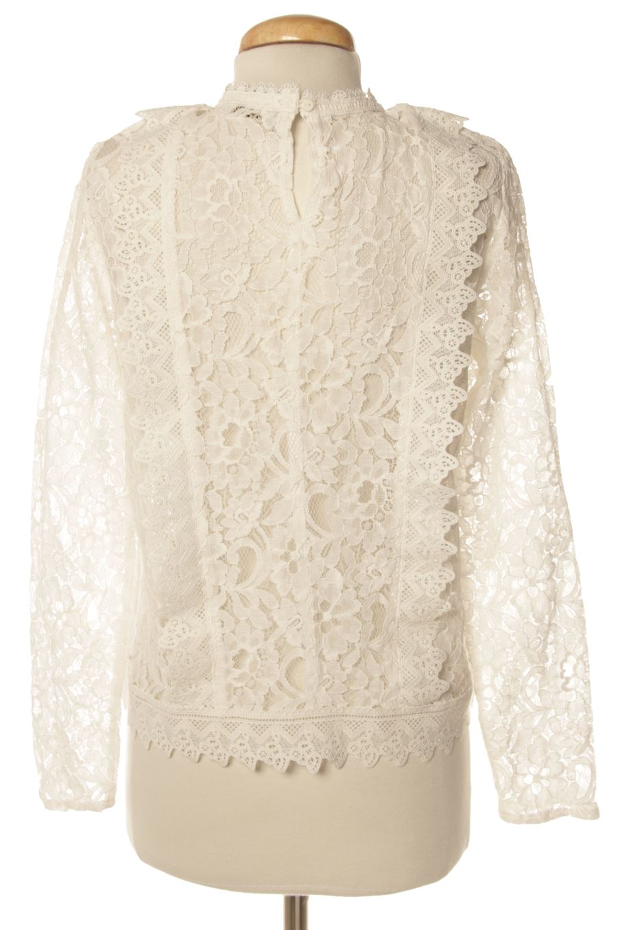 Blouse à manches longues Pimkie de la taille 38, de couleur blanc