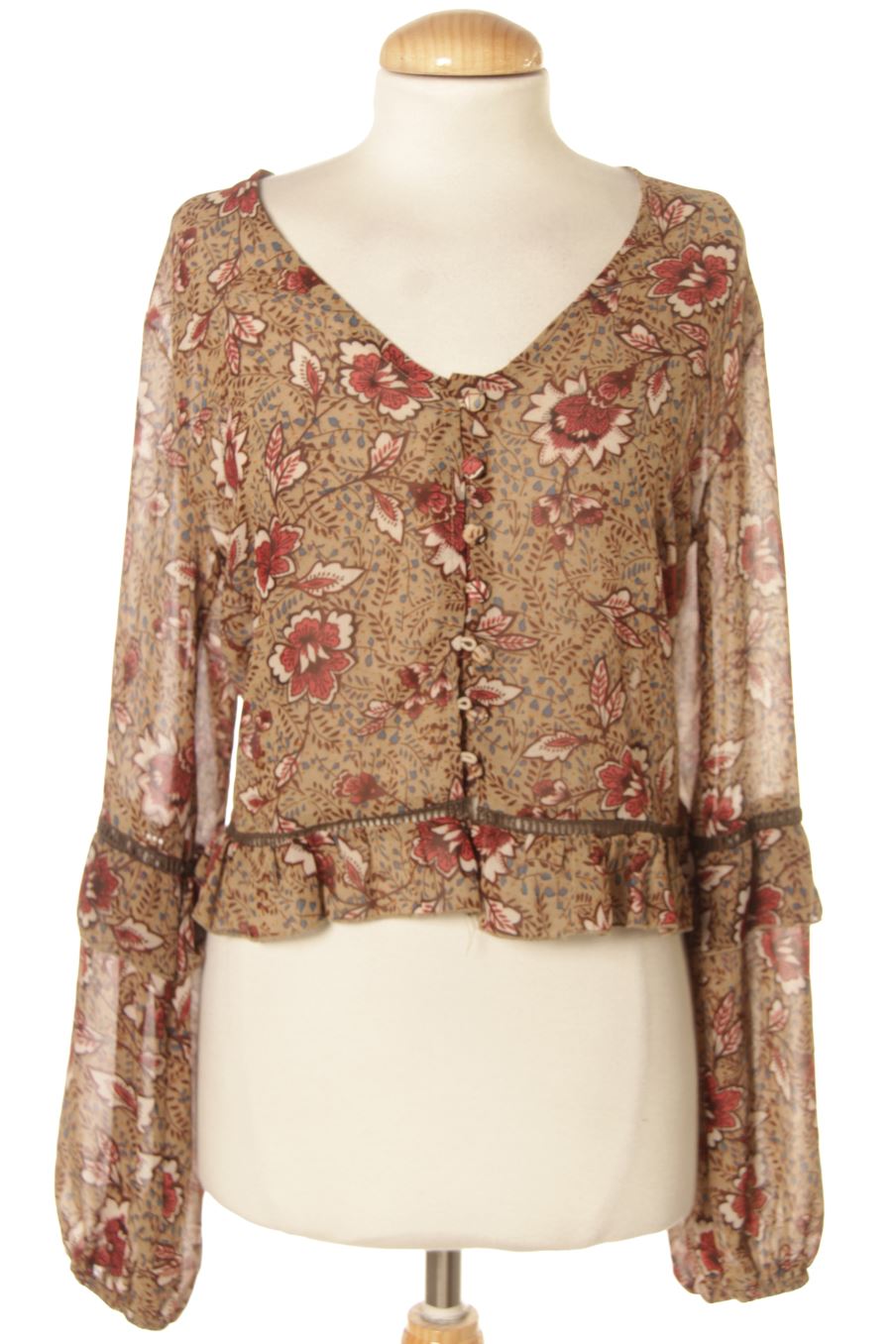 Blouse à manches longues Made in italy de la taille 38, de couleur imprimés