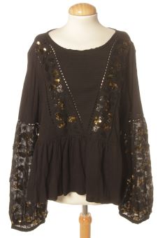 Blouse à manches longues XL Anthropologie