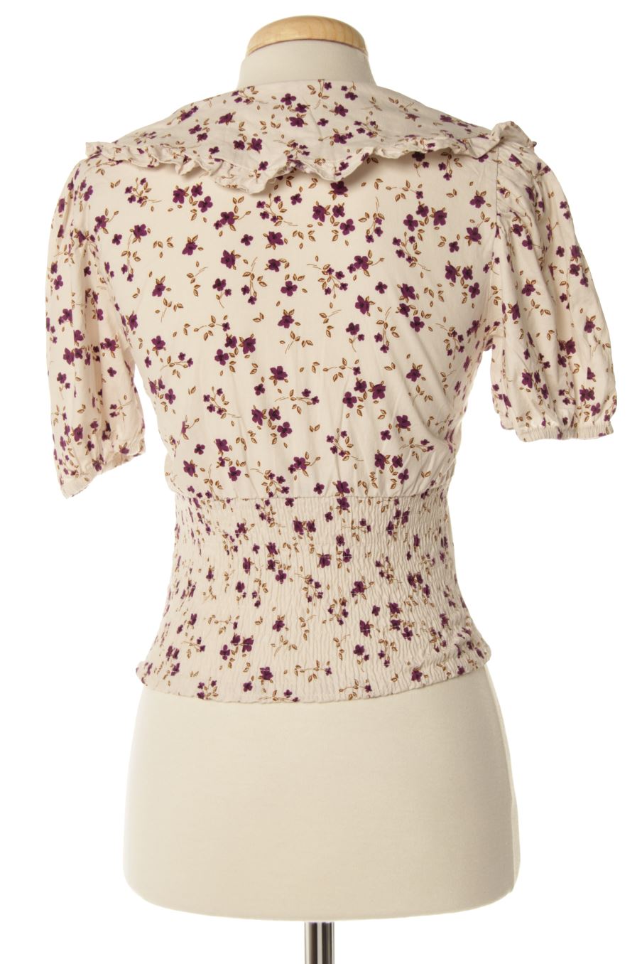 Blusa de manga corta de Stradivarius de la talla S, de color flores