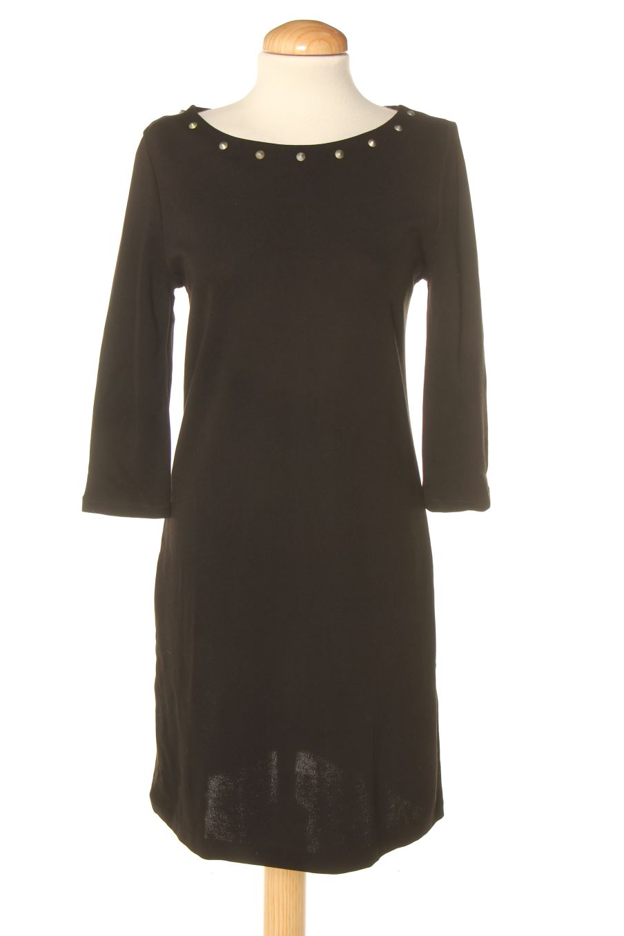 Vestido casual de Cortefiel de la talla M, de color negro