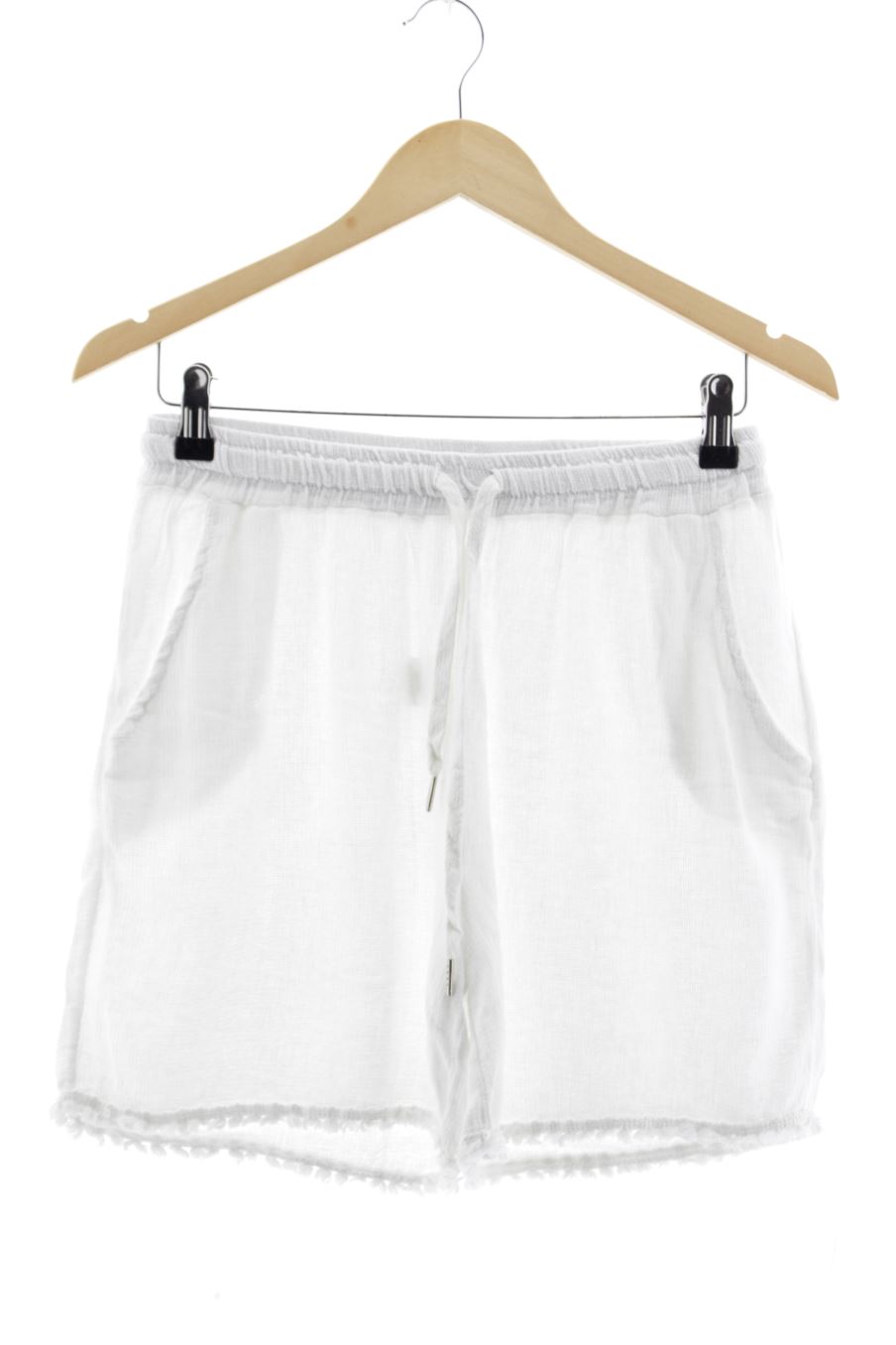 Pantaloni corti de Made in italy de la talla 36, de color bianco