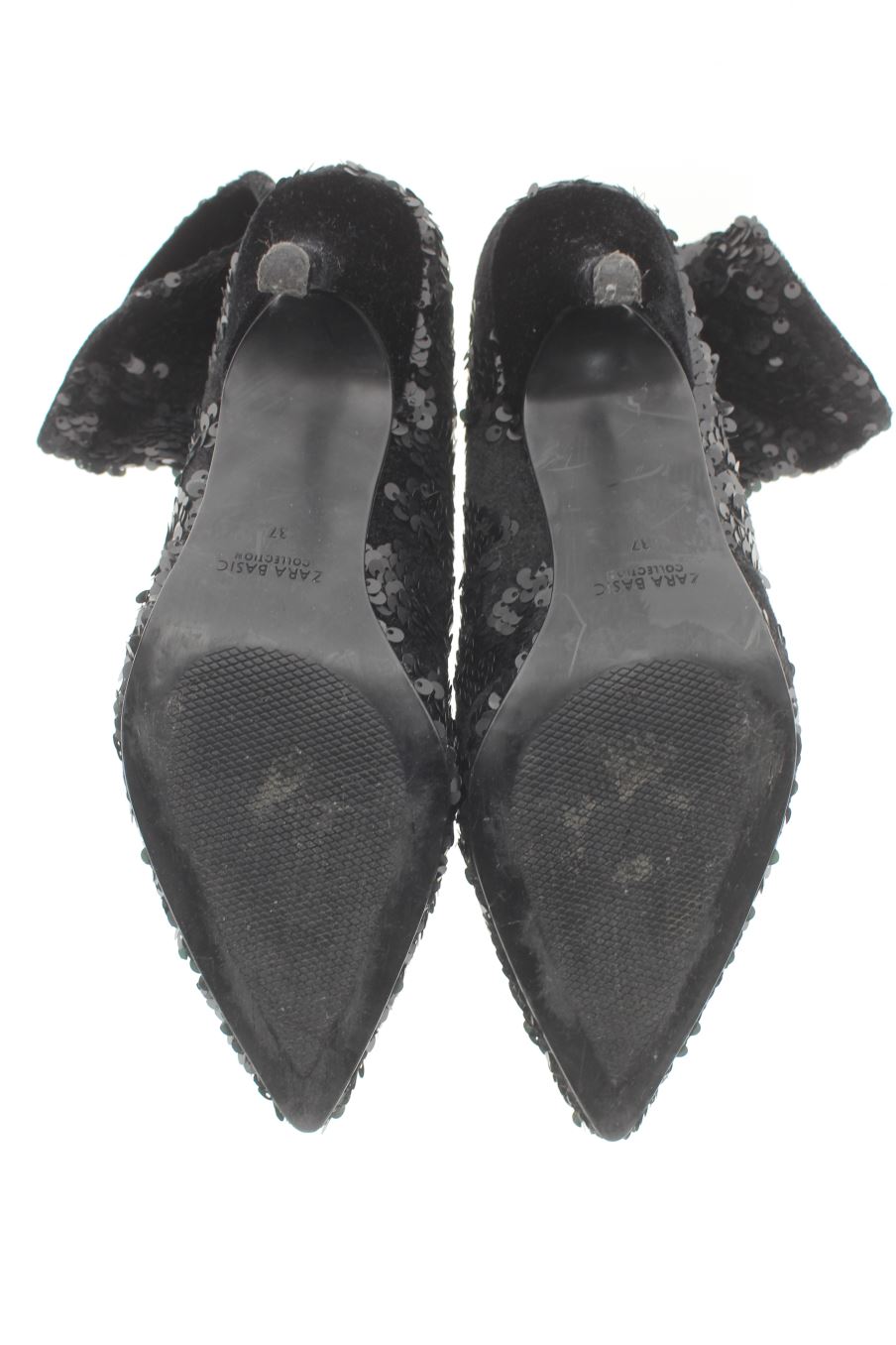 Botines de Zara de la talla 37, de color negro de