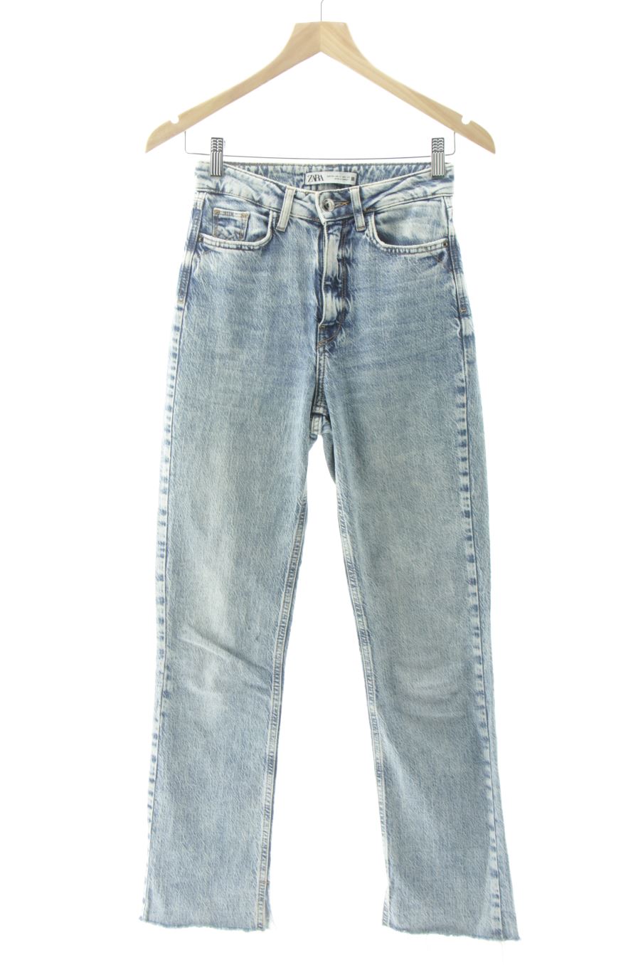 Jeans de Zara de la talla 32, de color blu