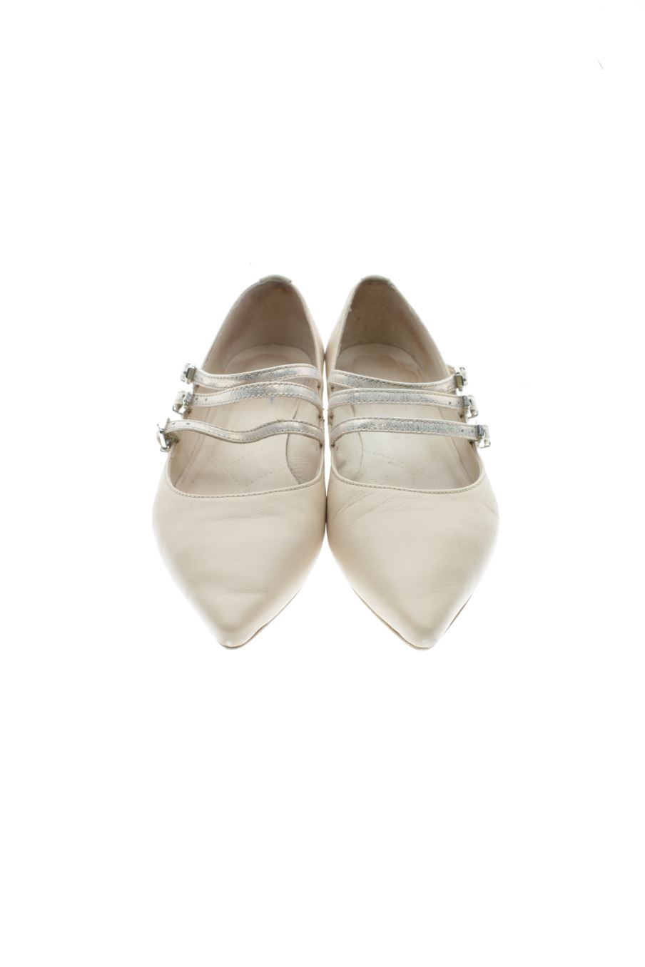 Zapatos planos de Hispanitas de la talla 37, de color beige de