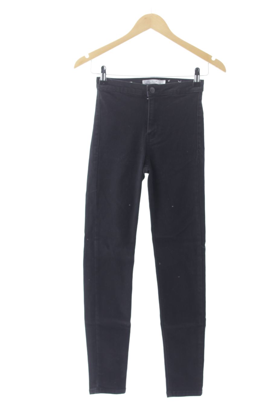 Vaquero de Bershka de la talla 34, de color negro de ropa vaquera