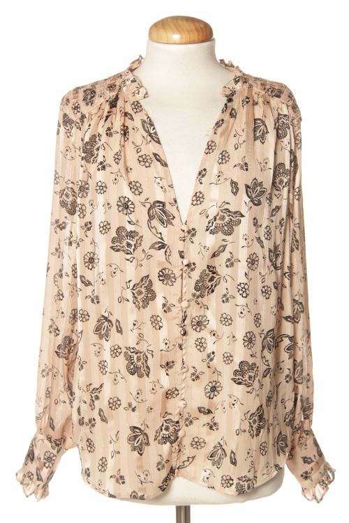 Blusa a maniche lunghe