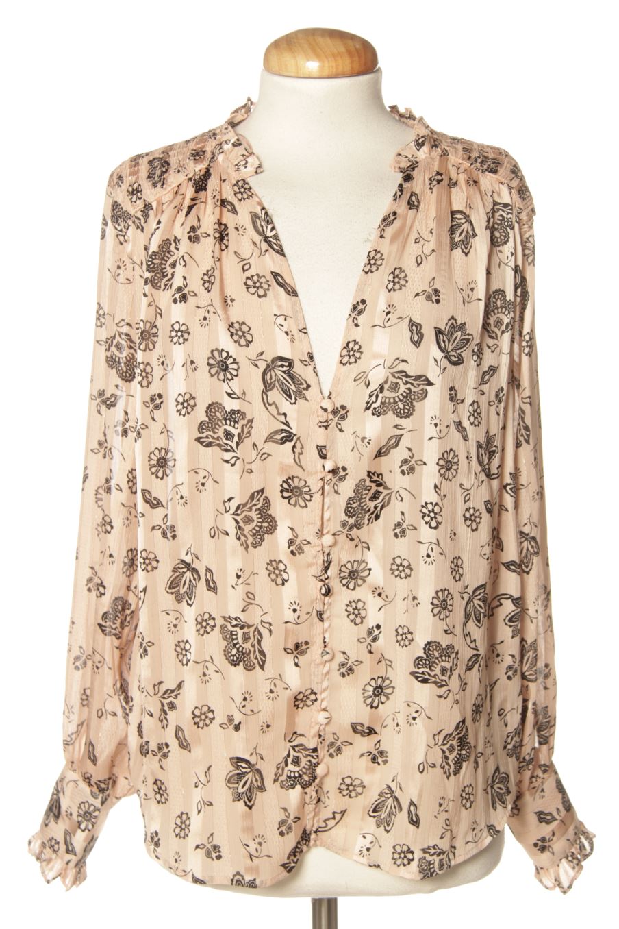 Blusa a maniche lunghe de Zara de la talla S, de color stampato