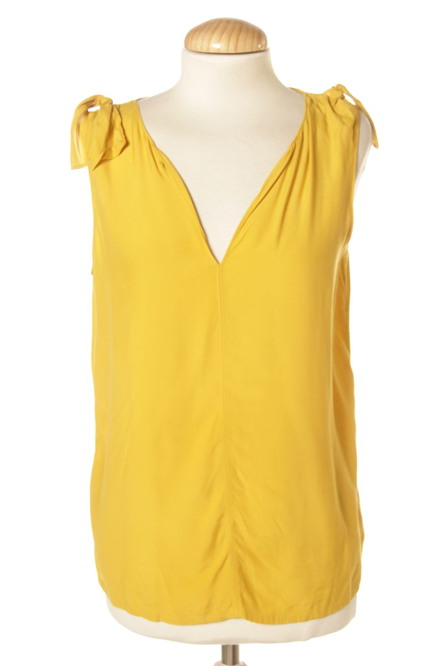 Blouse à manches courtes Massimo Dutti de la taille S, de couleur jaune