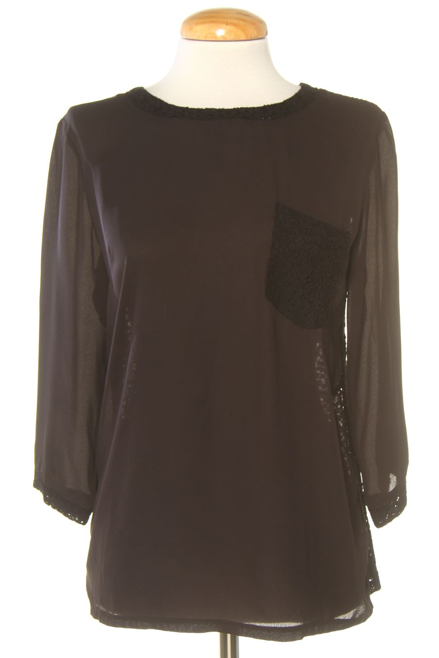 Blusa a maniche lunghe de Christelle de la talla M, de color nero