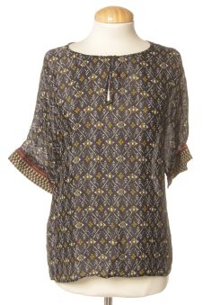 Blusa a maniche corte L Massimo Dutti