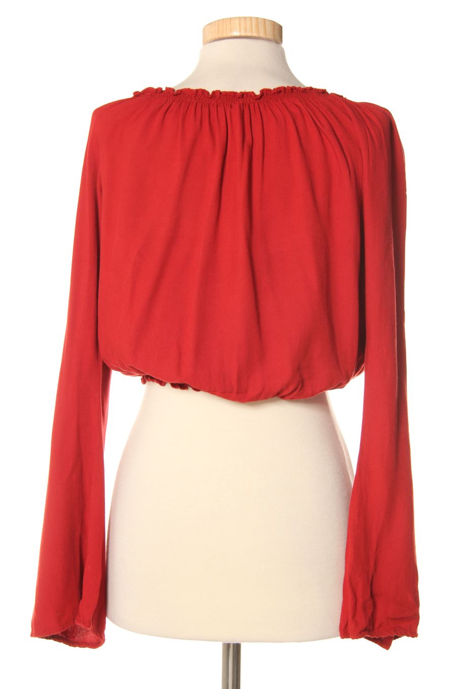 Langärmelige Bluse von Brandy Melville Größe S, Farbe Rot, für