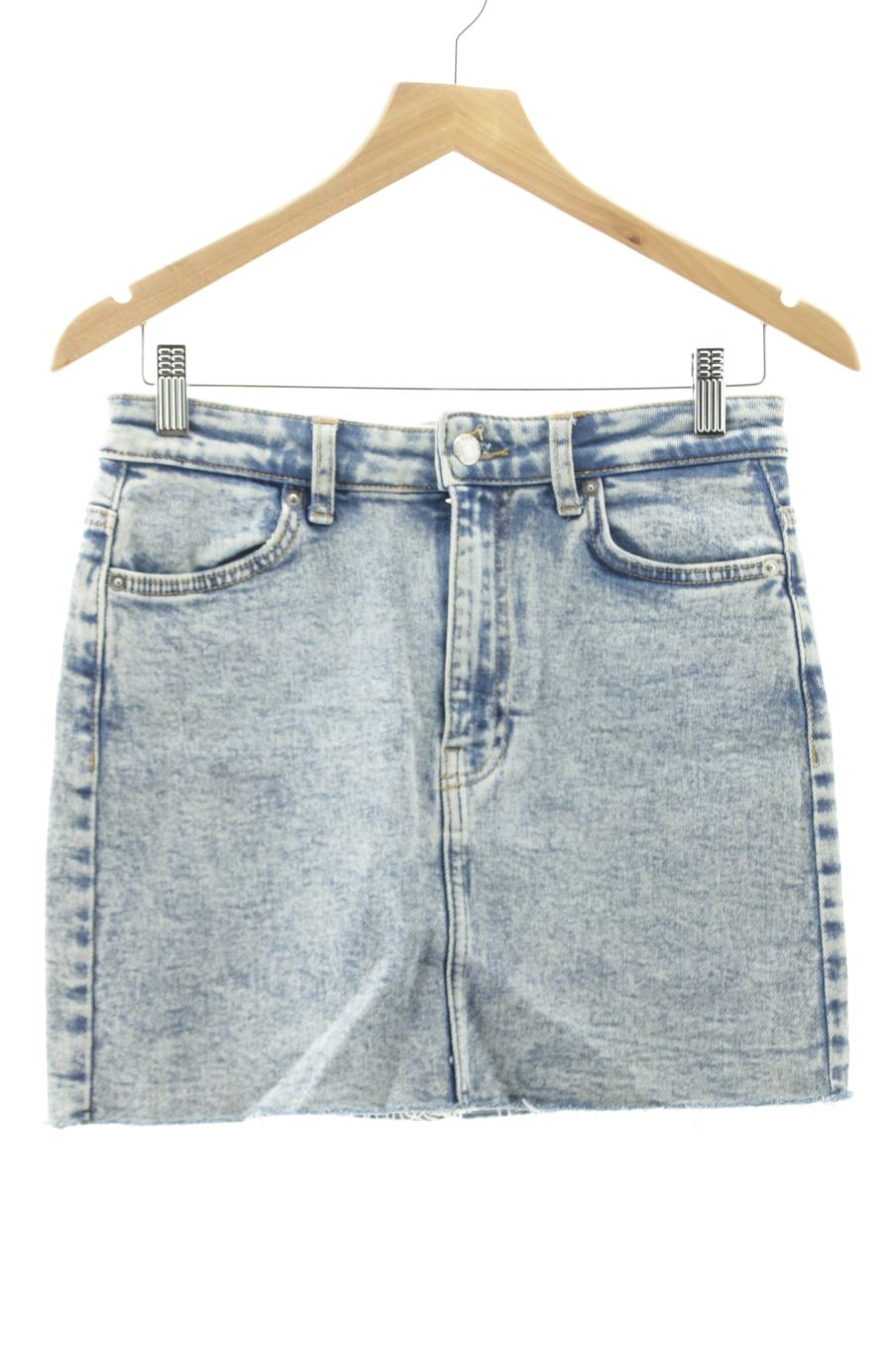 Jupe Bershka de la taille 40, de couleur bleu de denim