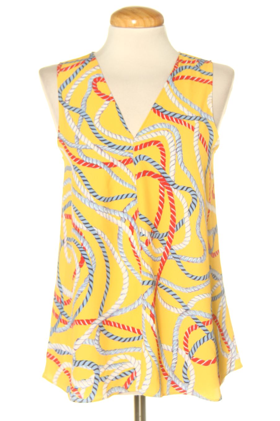 Kurzärmelige Bluse von Mango Größe XS, Farbe Aufdruck, für