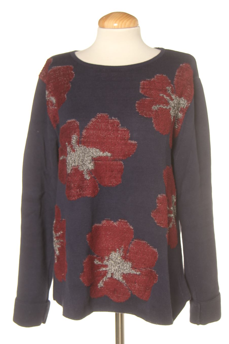 Pull Promod de la taille L, de couleur bleu marine