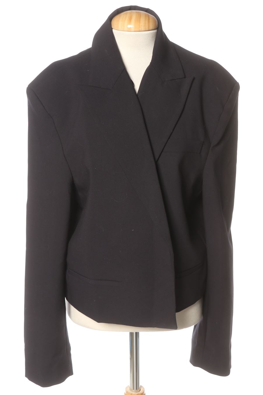 Blazer Zara de la taille L, de couleur bleu marine