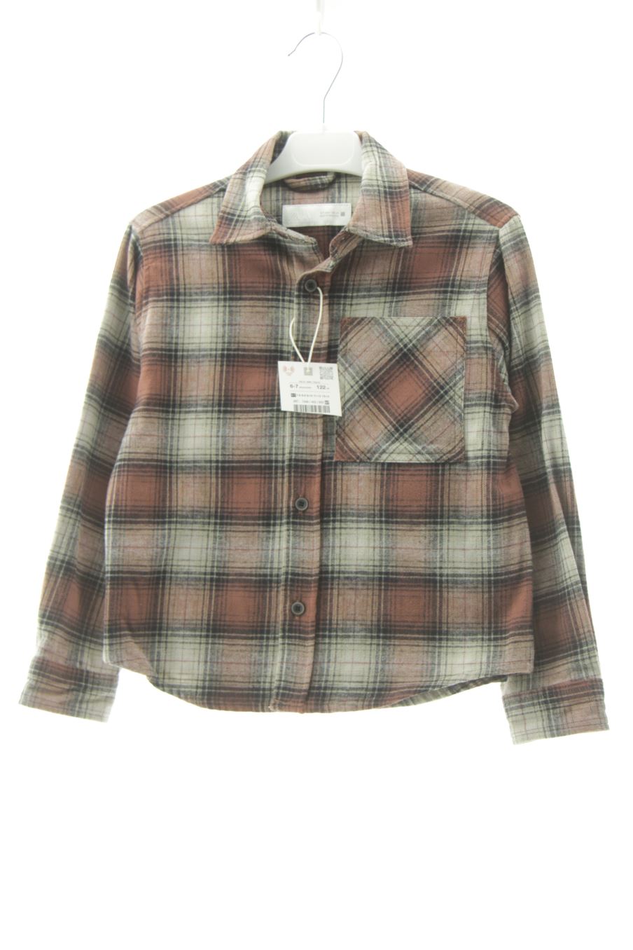 Chemise manches longues Zara de la taille 6 ans avec une étiquette