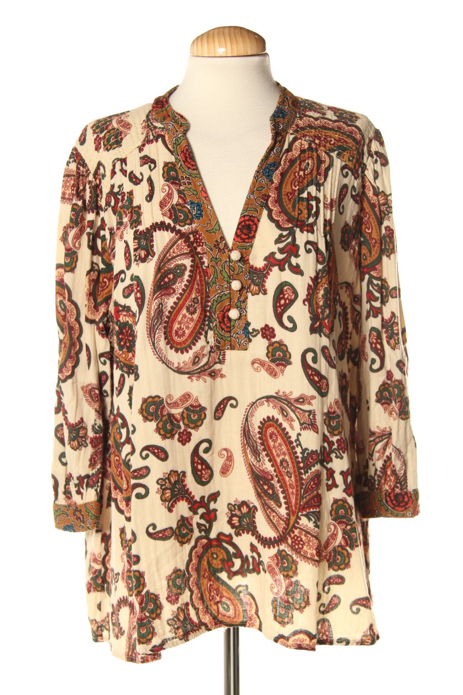 Blouse à manches longues Zara de la taille XL, de couleur imprimés