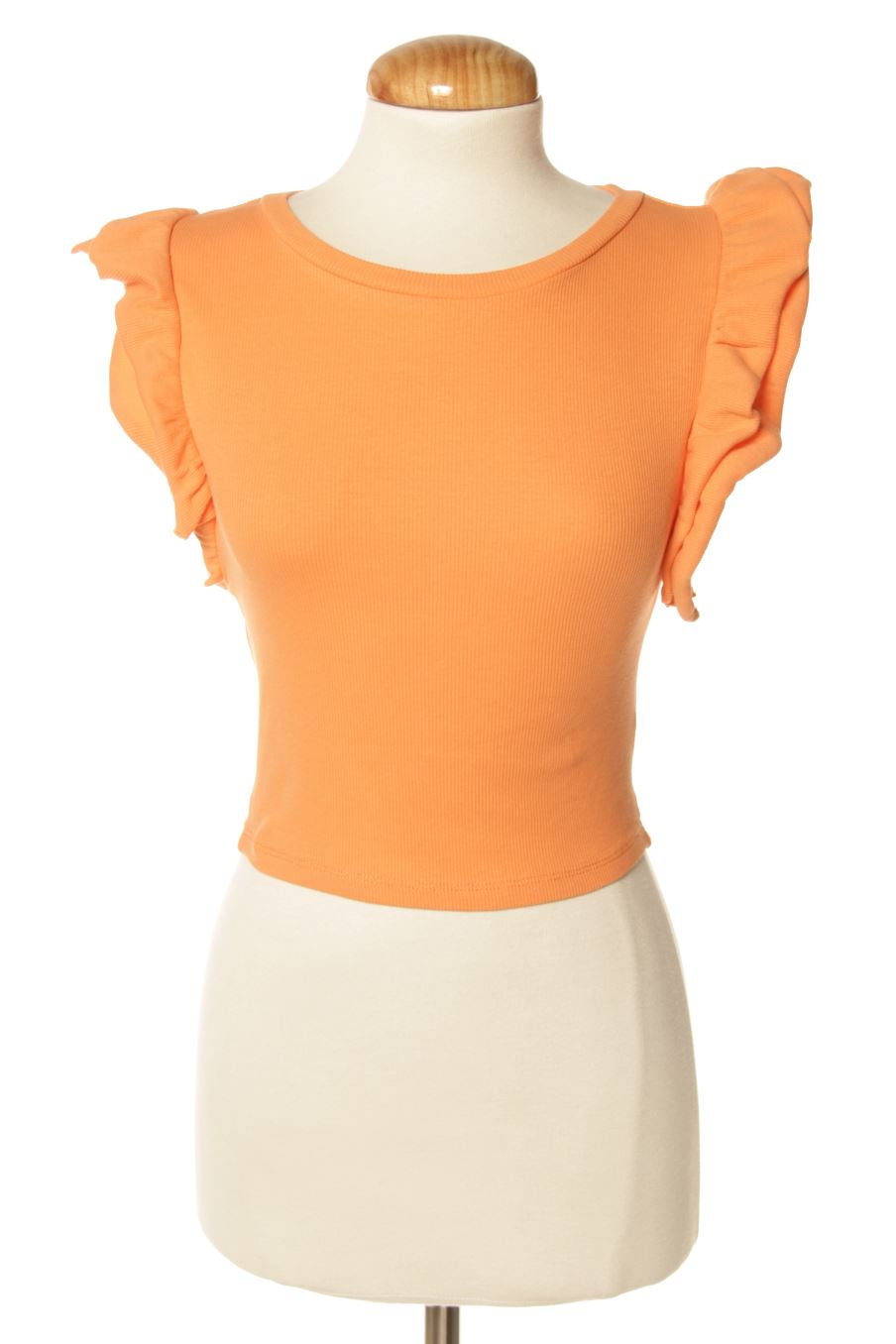 Top Zara de la taille M, de couleur orange