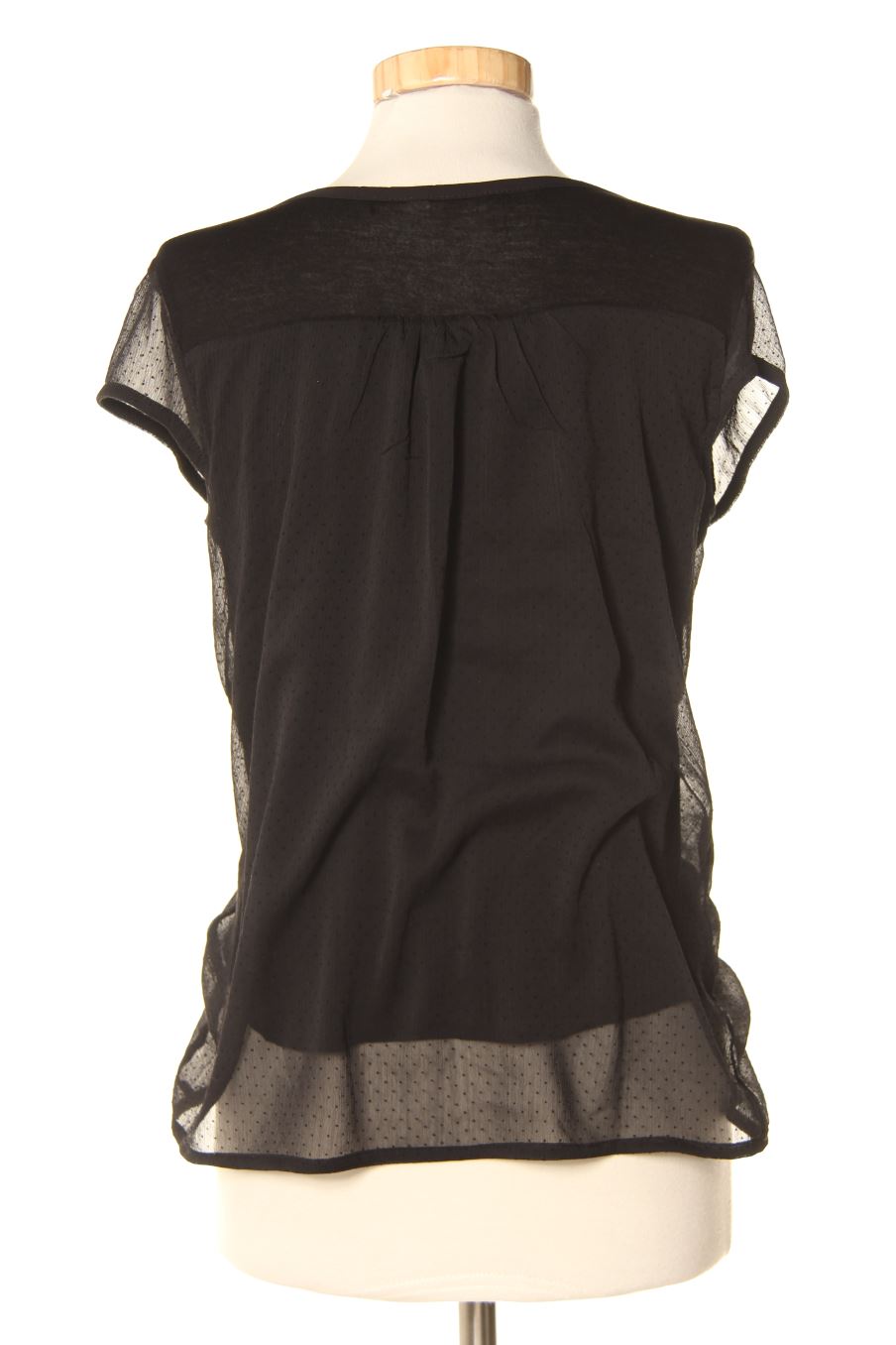 Blouse à manches courtes Naf Naf de la taille S, de couleur noir