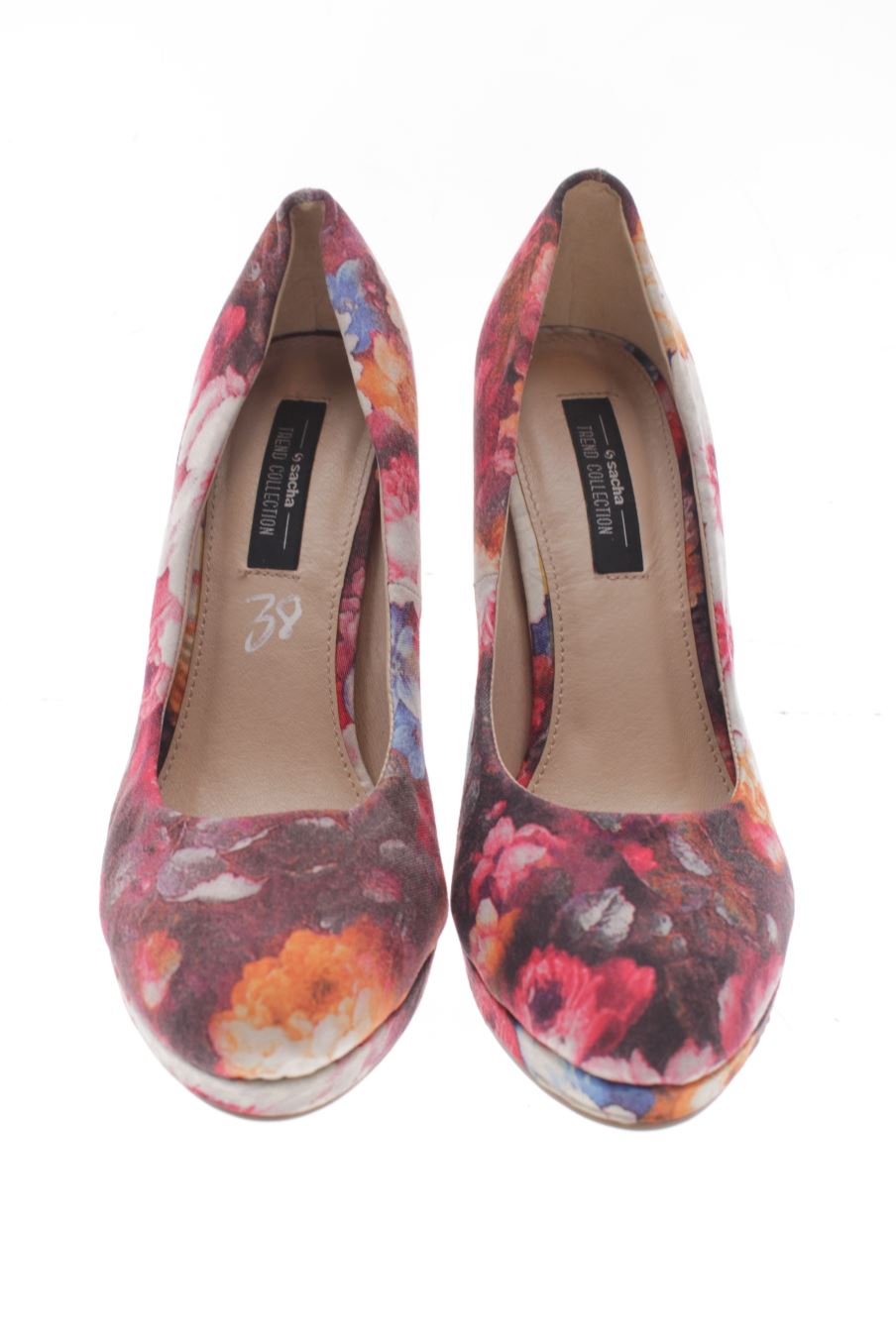 Zapatos de tacon de SACHA de la talla 38, de color flores de