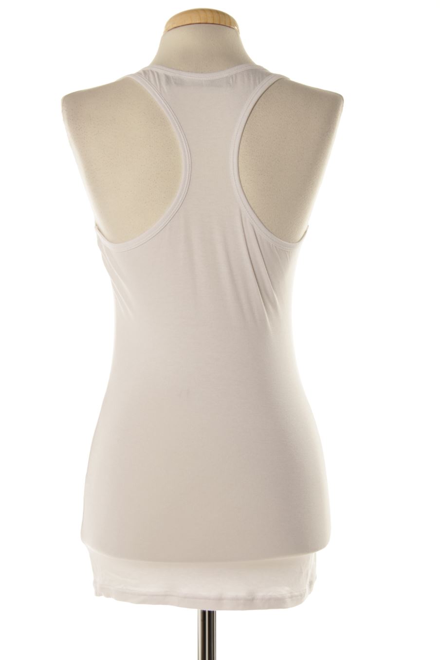 Camiseta sin mangas de Redial de la talla Única, de color blanco