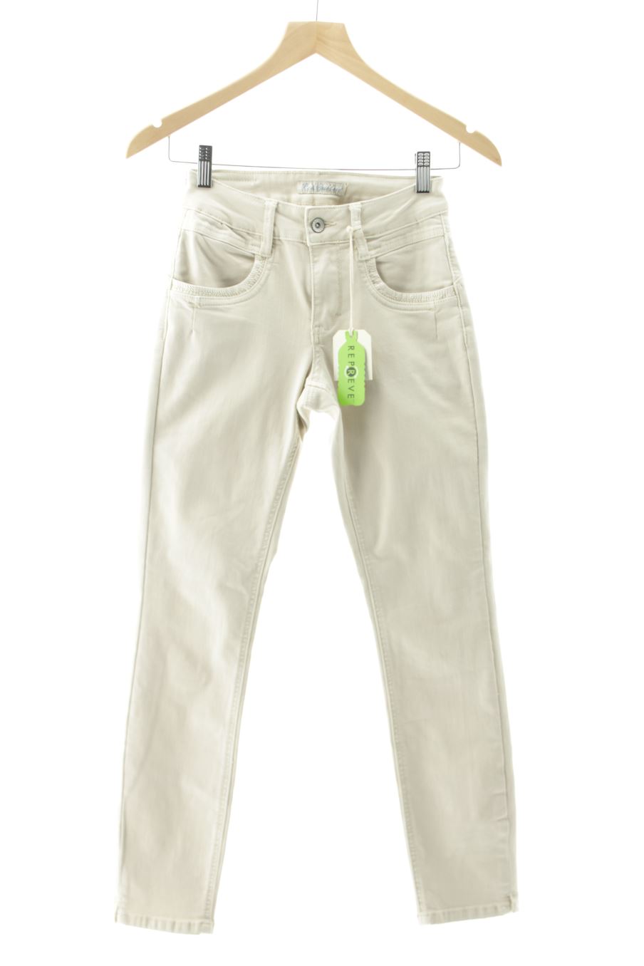 Jeans Red Button de la taille 32, de couleur beige de denim