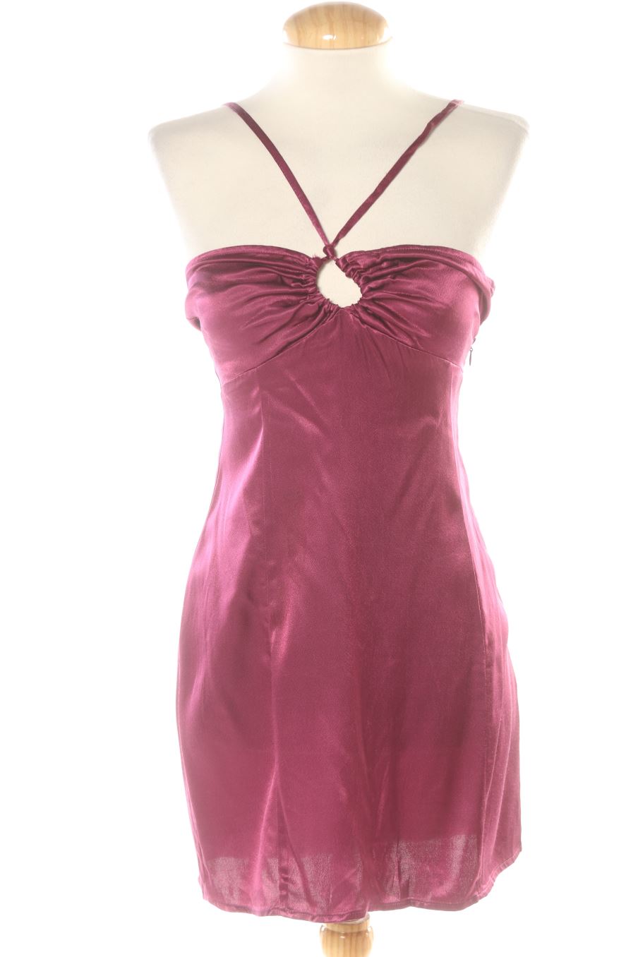 Robe casual Pull & Bear de la taille S, de couleur pourpre