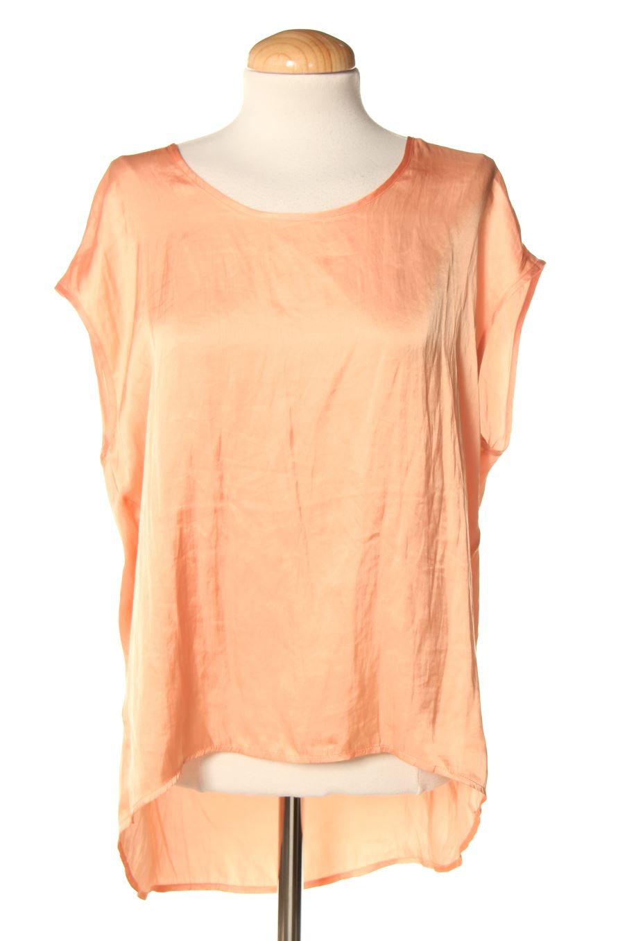 Blusa de manga corta de Mango de la talla S, de color naranja