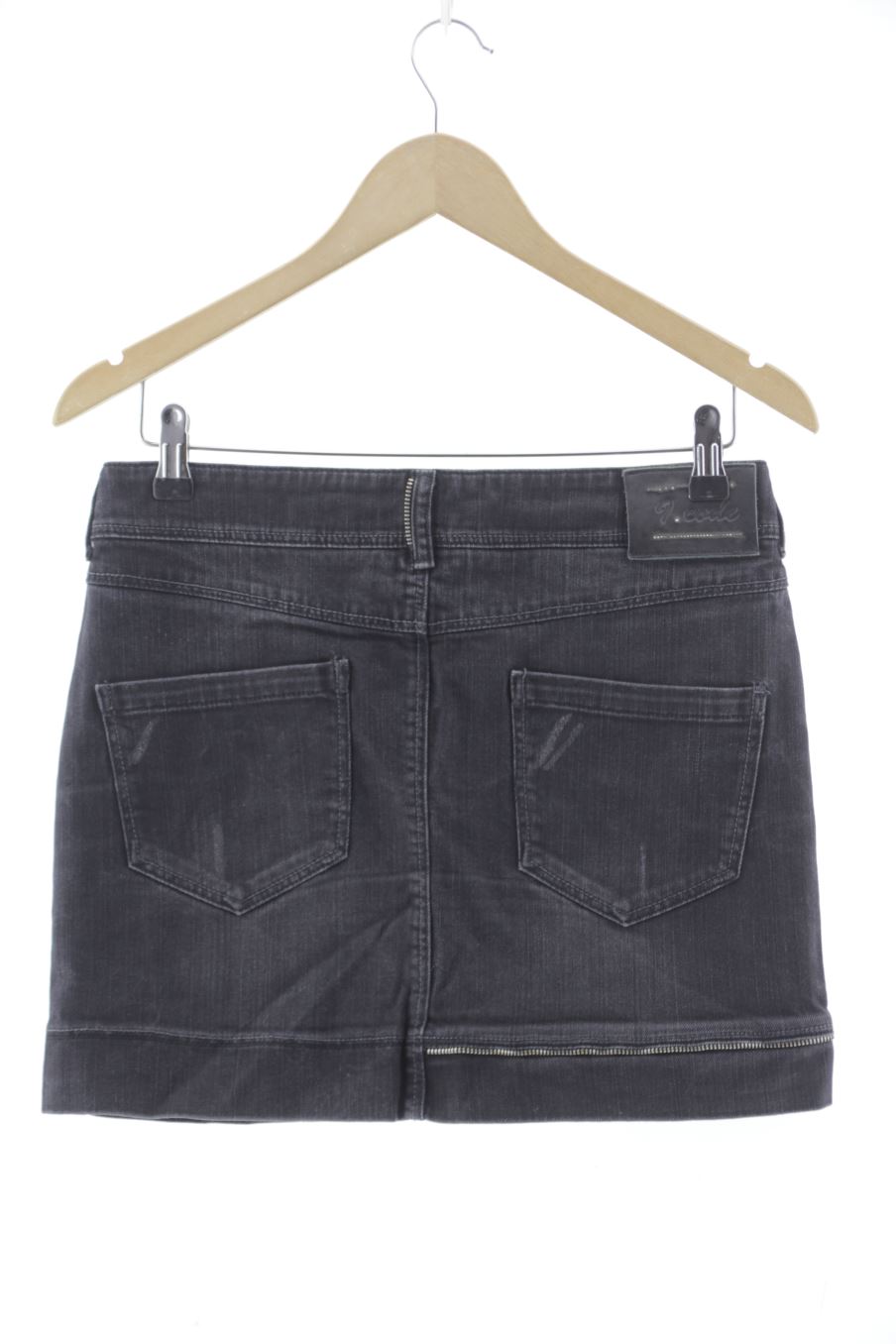 Jupe Ikks de la taille 36, de couleur noir de denim