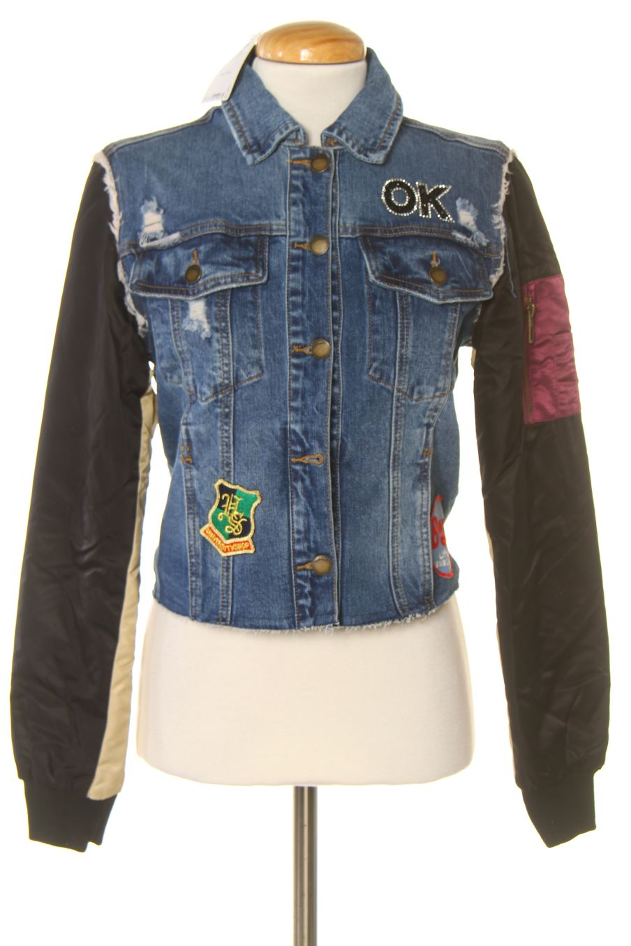 Blouson Desigual de la taille M, de couleur bleu de denim
