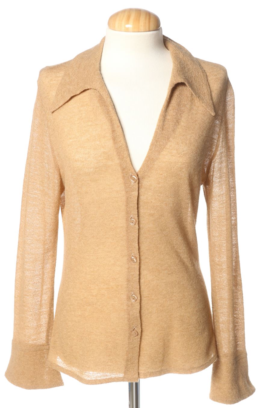 Camisa de Pepe Arellano de la talla M, de color beige