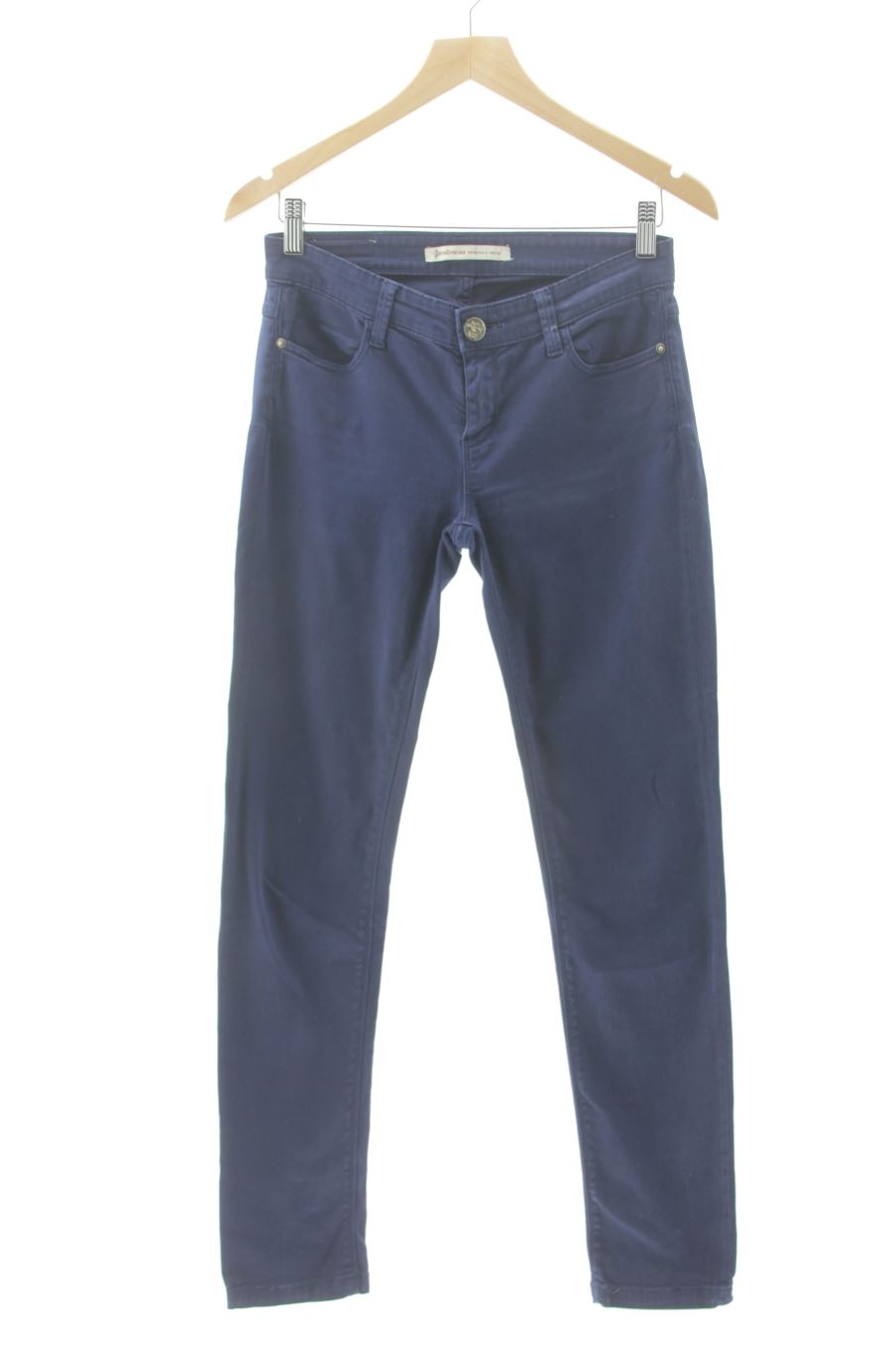 Jeans Stradivarius de la taille S, de couleur bleu marine de denim