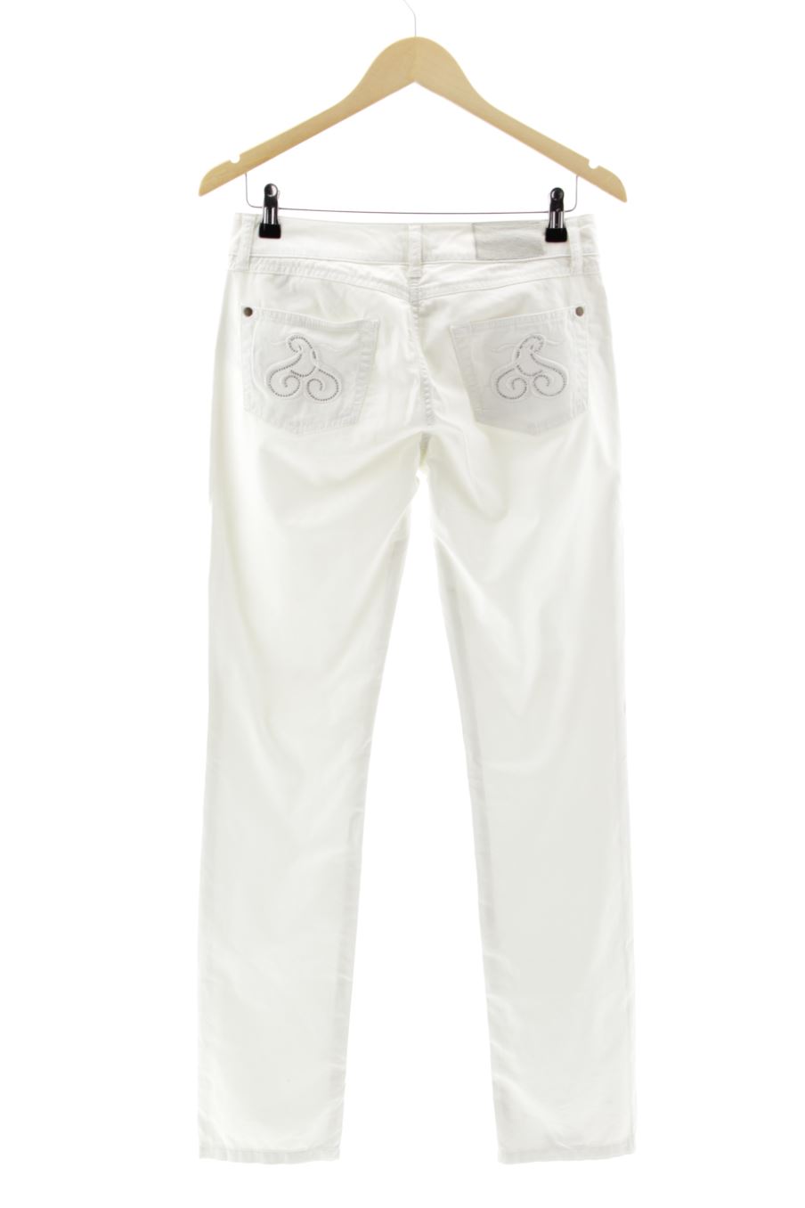 Vaqueros de Sfera de la talla 38, de color blanco de ropa vaquera