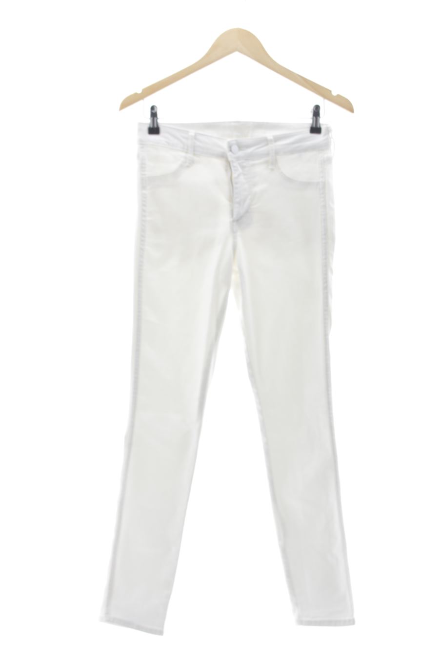 Vaquero de H&M de la talla 38, de color blanco de ropa vaquera