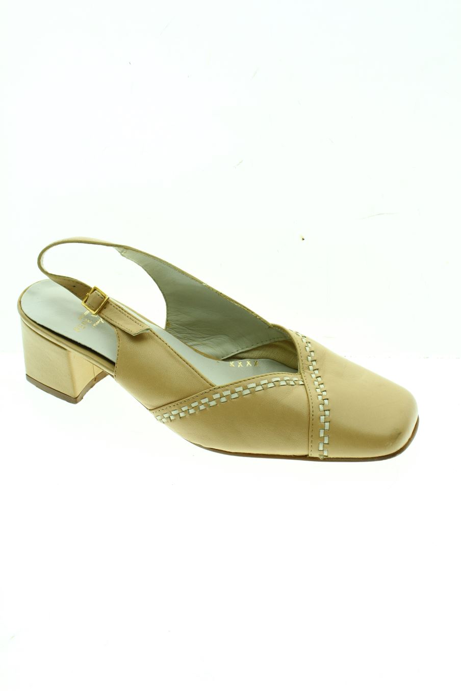 Sandalias tacon de pepe varó de la talla 36, de color beige de