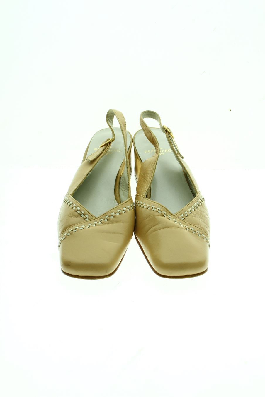 Sandalias tacon de pepe varó de la talla 36, de color beige de