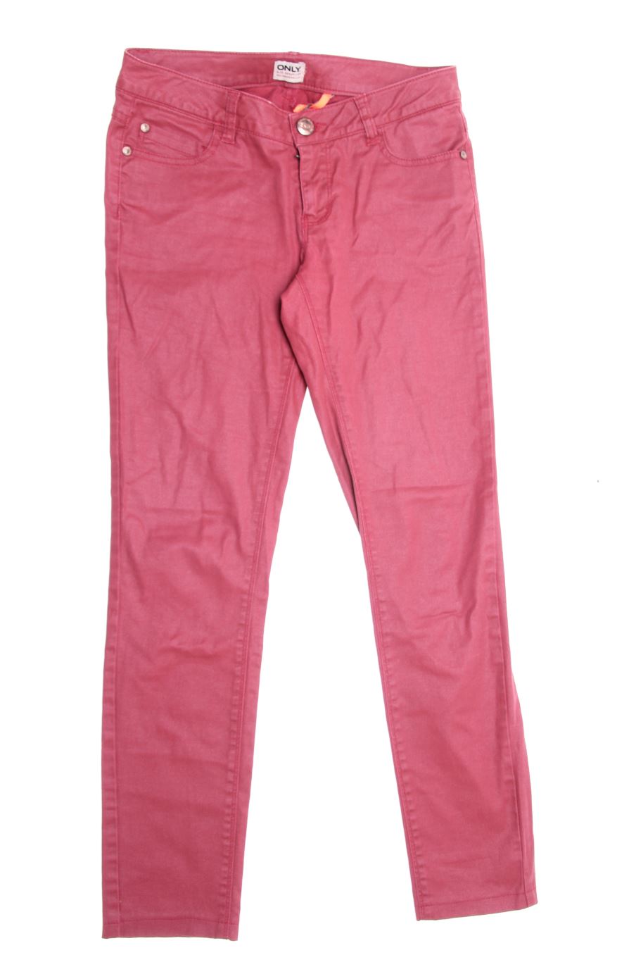 Jeans Only de la taille 36, de couleur bordeaux de denim