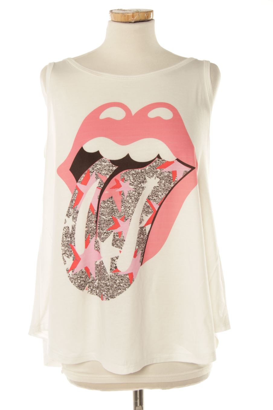 Camiseta sin mangas de PERCENTIL de la talla L, de color blanco