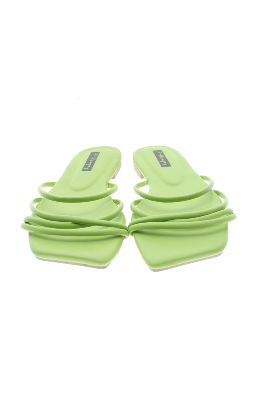 Sandalias planas de F-Hongxy de la talla 40, de color verde de