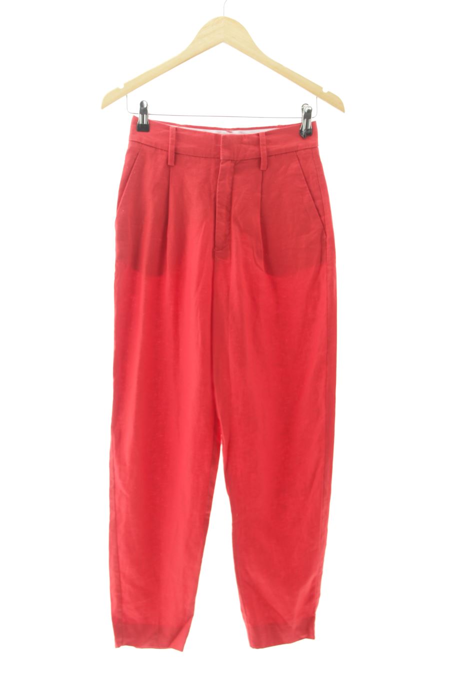 Pantalon Mango de la taille 34, de couleur rouge