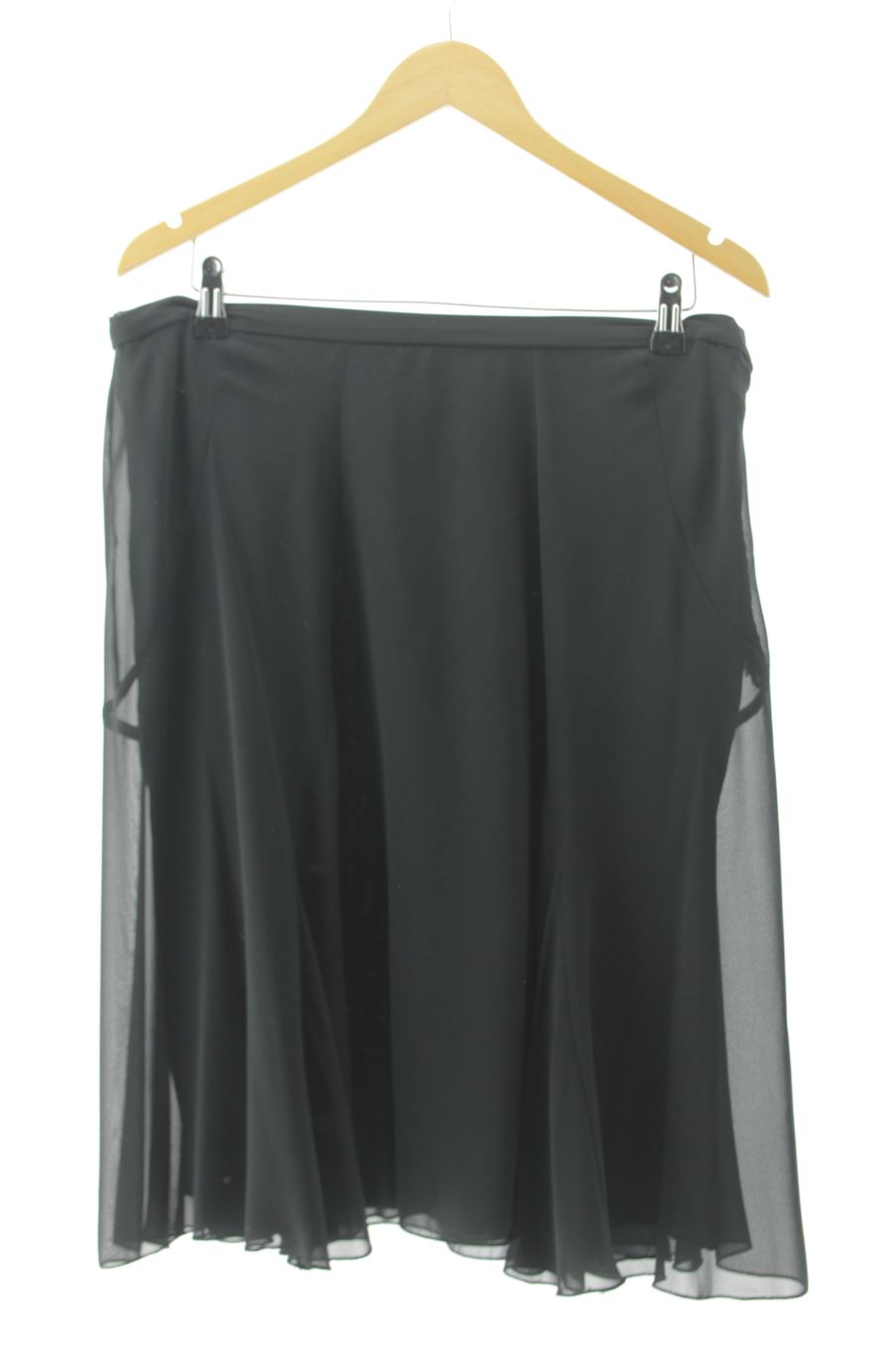 Gonne de sintesis de la talla 46, de color nero