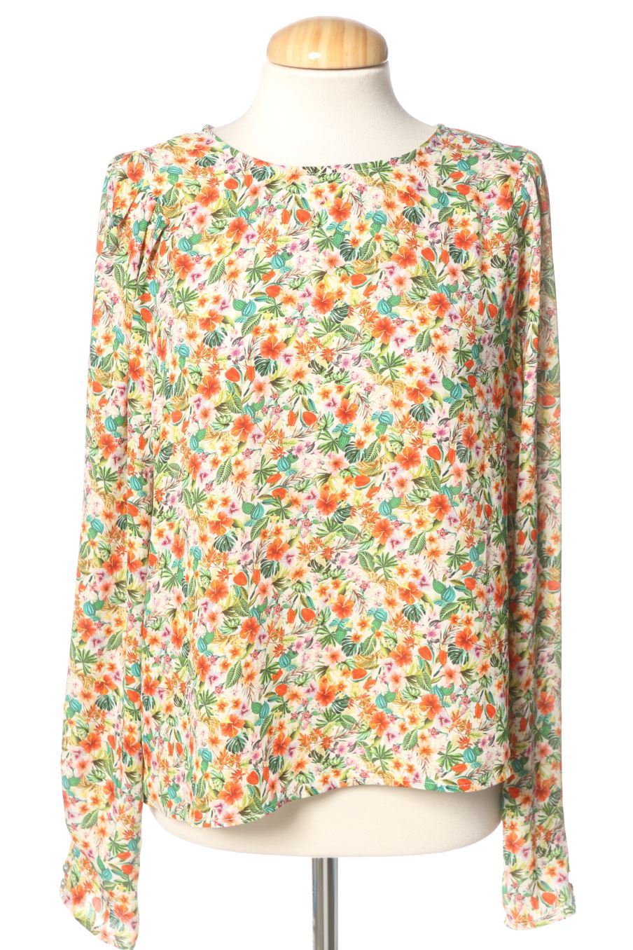 Blusa de manga larga de H&M de la talla 40, de color flores